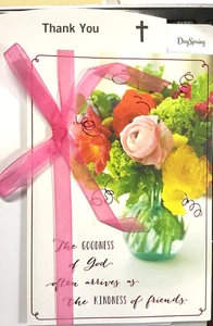 Dayspring DANKESCHÖN Karte, Religiöse Botschaft "MEINE Tasse überläuft mit Segen DS12 - Bild 1 von 5