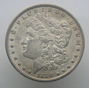 1889 U S Silver Morgan Dollar $1 Coin 90% Silver - Picture 1 of 2