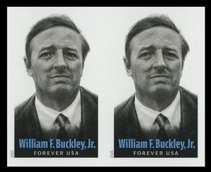 US #6032a William F. Buckley Jr. Imperf Horiz Pair NDC 2025 - Bild 1 von 1