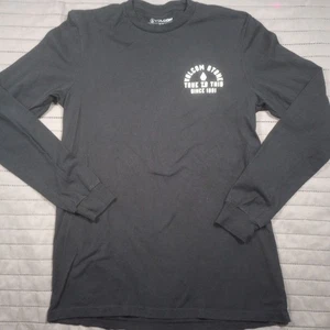 Volcom Stone Long Sleeve Graphic T Shirt Mens Small Used Black - Picture 1 of 9