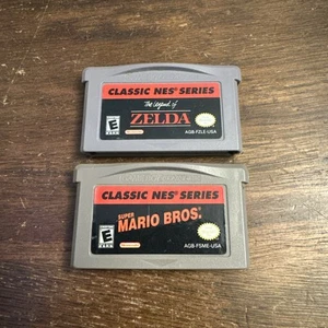 Zelda & Super Mario Classic NES Series (Nintendo GameBoy Advance GBA) Authentic - Picture 1 of 2