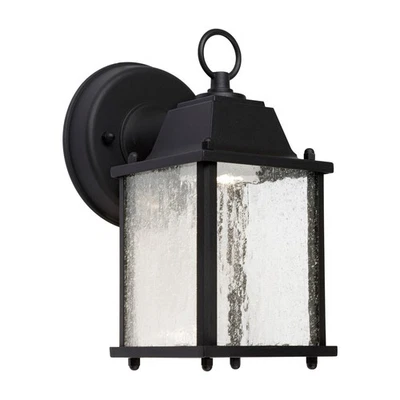 Forte Lighting 17103-04 Signature LED 9 inch Black Outdoor Wall Light - Image 1 of 3