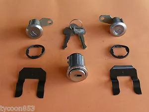 IGNITION BARREL & 2 DOOR LOCKS SUIT FORD FALCON XC XD XE XF XG SEDAN WAGON & UTE - Foto 1 di 2