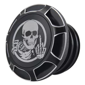 Motos Skull Fuel Tank Gas Cap Cover for Harley Sportster XL Dyna Softail Touring - Picture 1 of 8