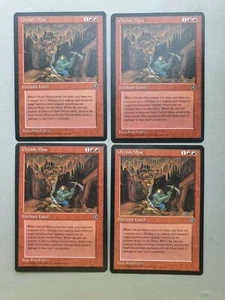 Orcish Mine x4 PLAYSET, MTG Homelands (1995) Uncommon Red Enchantment NM - Picture 1 of 2