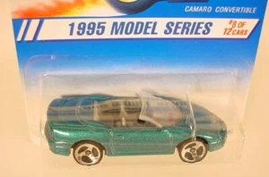 HOT WHEELS 1995 FIRST EDITIONS GREEN CAMARO CONVERTIBLE W/ 3SP # 344 - Picture 1 of 2