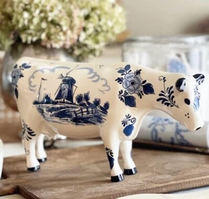 Traditional Delft Ceramic Cow - Picture 1 of 9