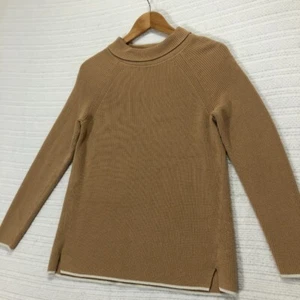 Maglione Talbots Petite maglia a costine girocollo bordo bianco casual SP - Foto 1 di 9