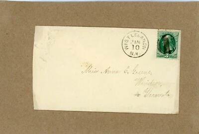 WEST LEBANON, NEW HAMPSHIRE (CDS) TO MISS ANNA E. GREEN, WINDSOR, VERMONT - Image 1 of 2
