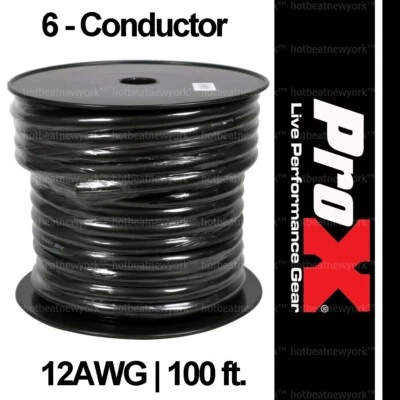 ProX XC-612-100 100ft 12 AWG Gauge 6 Conductor High Performance Audio Cable - Image 1 of 4