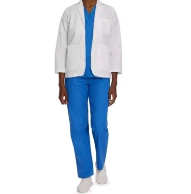 New Landau Lab  Coat Pharmacy Women's White Jacket size 10 Consultation Medical - Image 1 of 4