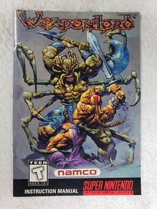 WeaponLord (Super Nintendo Entertainment System, 1995) *MANUAL ONLY* - Picture 1 of 2