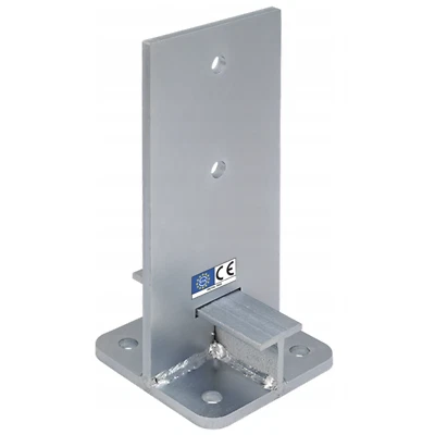 Fence Base Support Brackets Concealed Shoe Heavy Duty Galvanised Design for Perg - Image 1 of 4