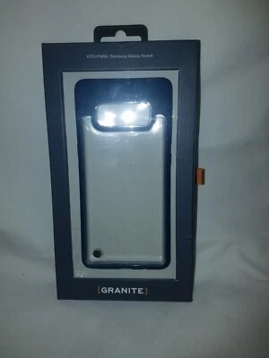 Granite Mono Series Case Cover for Samsung Galaxy Note 8 - Clear / Navy Blue - Image 1 of 3