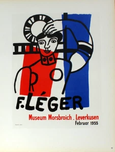 Fernand Leger Poster Museum Morsbroich Leverkusen Mourlot First Edition 1959 - Foto 1 di 1