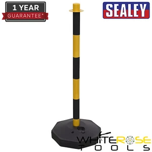 Sealey Safety Post with Base Black/Yellow - Picture 1 of 2