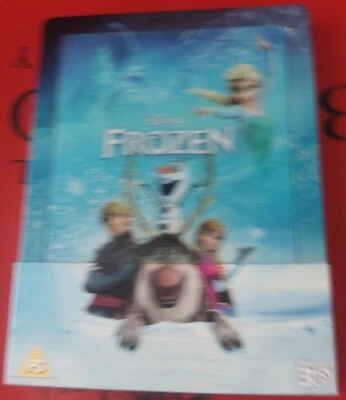 FROZEN 3D Blu-ray Steelbook Disney feat Anna, Elsa, Kristoff, Olaf LET IT GO - Image 1 of 3