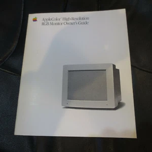 Vintage Apple High-Resolution RGB Monitor Owners Manual 1989 - Picture 1 of 1