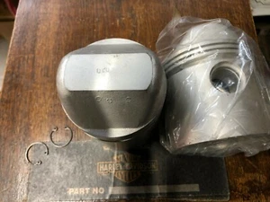 HARLEY-DAVIDSON SPORTSTER 900cc + 40 OVER PAIR OF PISTONS NEW OLD SHELF STOCK   - Picture 1 of 9