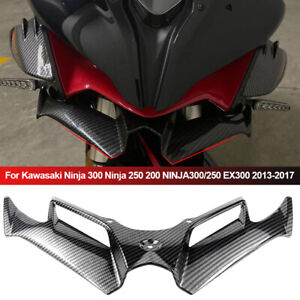 Motorcycle Winglet Aerodynamic Wing Kit Spoiler For Kawasaki Ninja 300 250 200