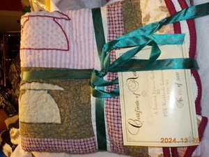 PDK Worldwide Enterprises 100% Cotton Patchwork Quilt Tea for Two 90” X 90” New - Picture 1 of 6
