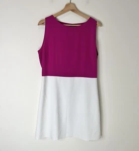 Zara Basic Size XL Womens Dress Pink and White Sleeveless A-Line Dress - Picture 1 of 7