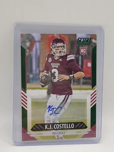 2021 Score - Rookies Green Signatures #391 K.J. Costello (AU, RC) - Picture 1 of 2