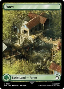 4x Fallout Full Art Forest Land, Full Art Lands, Full Art Forest, 4 Pack, 326 - Picture 1 of 1