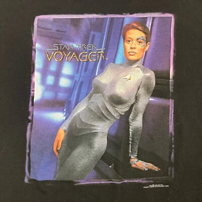 Винтажная футболка Star Trek Voyager Seven of Nine Stanley Desantis размер XL Jeri Ryan - Изображение 1 из 4