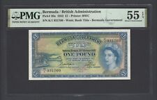 Bermuda One Dollar 20-10-1952 P20a About Uncirculated