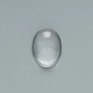 6 Clear 18x13mm Oval Glass Picture Pebbles Magnifies Images * - Imagen 1 de 1