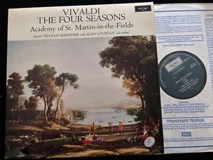 ZRG 654 Vivaldi The Four Seasons Loveday Marriner ASMF - Picture 1 of 3