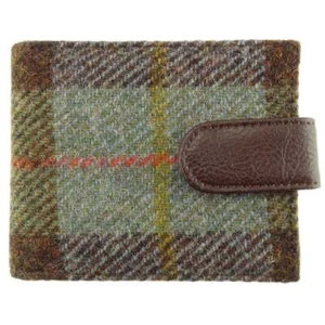 Cartera Barra Harris Tweed con Sección de Monedas - MacLeod Tartán LB2105-COL15 - Imagen 1 de 3