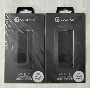2-Pack mWorks mShield Tempered Glass Screen Protector For Google Pixel 4 - Picture 1 of 1