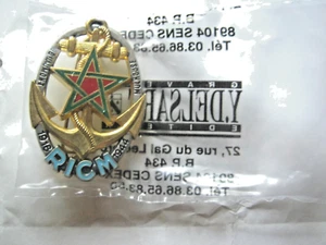 INSIGNE RICM (Régiment d’Infanterie et Chars de Marine) SOUS EMBALLAGE D'ORIGINE - Picture 1 of 4