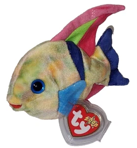 Ty Beanie Baby - ARUBA the Angel Fish 7" NEW MWMTs Plush Stuffed Animal Toy  - Picture 1 of 10