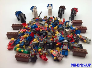 Lego® 8 Ritter + 1 x Pferd + Truhe - Schatztruhe Figur Minifigs Burg Castle - Bild 1 von 1