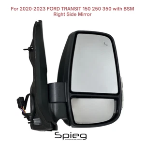 Passenger Side Mirror for 20-23 FORD TRANSIT 150 250 350 BSM Power Fold Signal - Picture 1 of 11