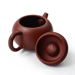 Teapot Chinese Zisha Clay Red Pot Dahongpao Xishi For Loose Gongfu Tea m Red Sq - Picture 1 of 9