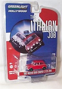 Greenlight 1:64 Scale 1967 Mini Cooper S 1275 Mk1 italian Job Red Green No 071 - Picture 1 of 3