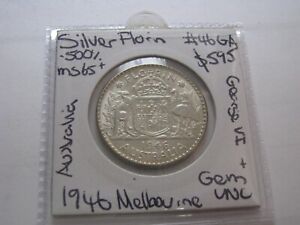 1946 Florin Silver Coin GEM Choice UNC Quality High Grade George VI #46.GA