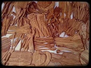 Utensilios de cocina SkandWood - Utensilios de cocina de madera hechos a mano / Madera de olivo 100+ artículos - Imagen 1 de 212