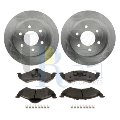 Передние тормозные диски + металлические тормозные колодки оборудование для 2000 2001 2002 Dodge Dakota - Изображение 1 из 4