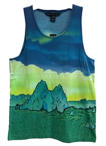 Camiseta sin mangas Marc Jacobs para hombre XS Mars verde ácido 💚NUEVA💚Al por menor $98 algodón suave - Imagen 1 de 5