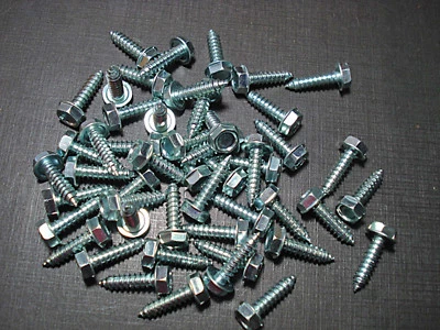 50pc for Plymouth Dodge Chrysler 10 x 3/4" hex flange head sheet metal screws  - Image 1 of 4