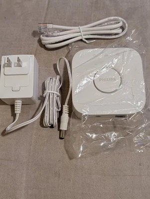 Philips Hue Bridge 2.1 Hub - Model 3241312018A w/ Power Supply & Cable - Image 1 of 4