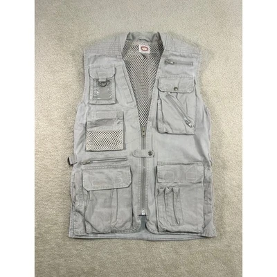 Vintage Banana Republic Cargo Vest Utility Pockets Mesh Back Beige S Hong Kong - Image 1 of 4