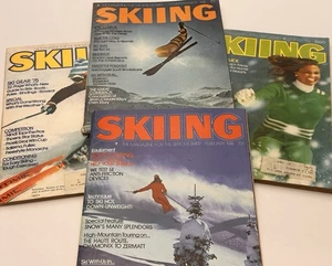 Vintage 1974 SKIING magazine Jan Feb Sept Oct Lot Of 4 - Picture 1 of 6