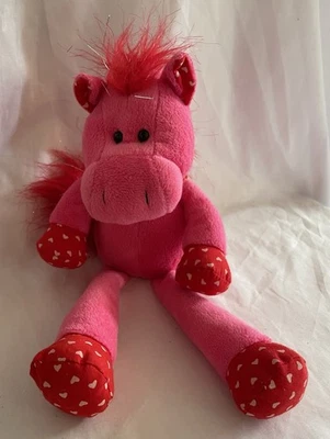 Ganz Webkinz Zoo 10" Plush Pink Red Cleo Hippo Stuffed Animal Toy NO CODE - Image 1 of 4