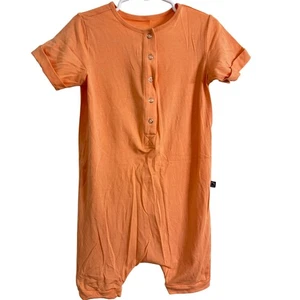 Mameluco de trapo Henley de manga corta Essentials naranja talla 5/6 Rags - Imagen 1 de 4